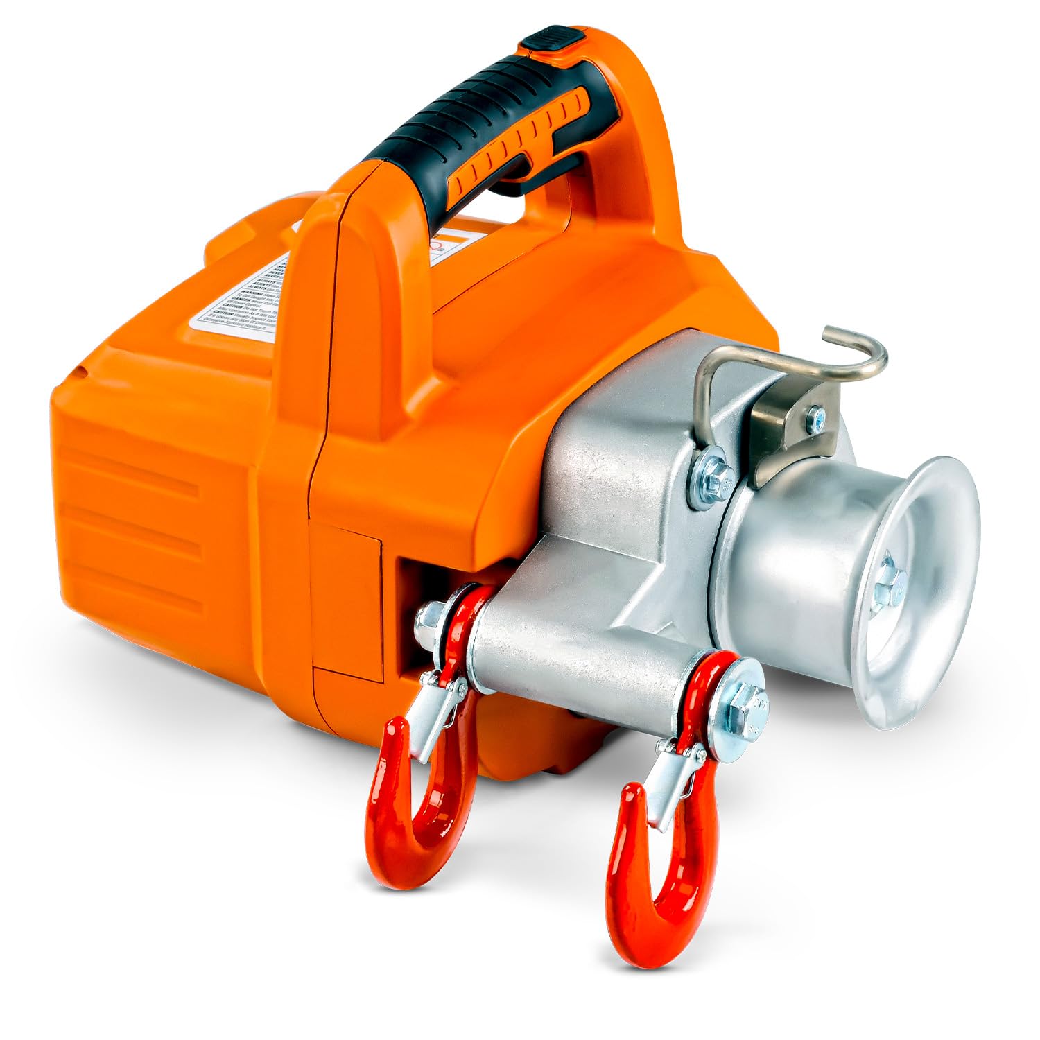 SuperHandy Elektrische tragbare Seilwinde Capstan Hebezeug bürstenloser Motor Li-Ion batteriebetrieben 1000-2000 maximale Zugkraft für Forstwirtschaft Jagd Garten Off-Road (Seil mit geringer Dehnung