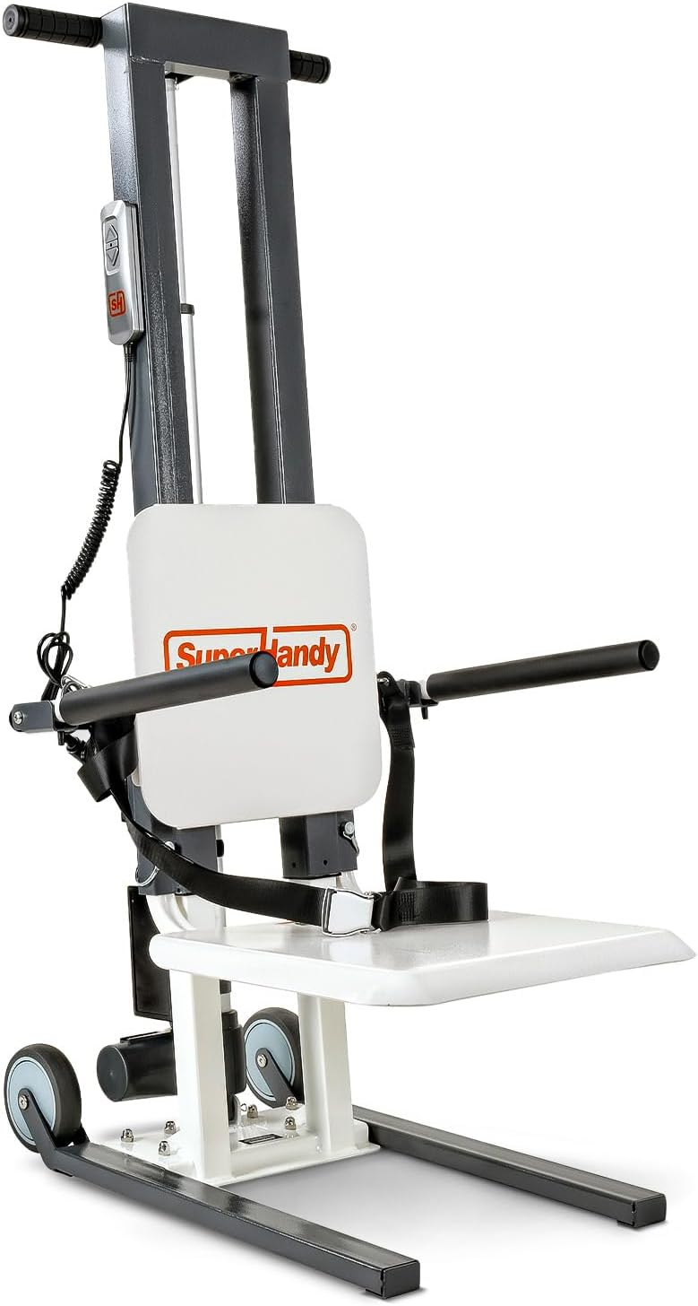 SuperHandy Electric Floor to Stand Lift for Seniors and People with Disabilities - up to 500 LBS Weight Cap, Standing Assistance, Portable, Adjustable, Ergonomic Design, Easy Storage