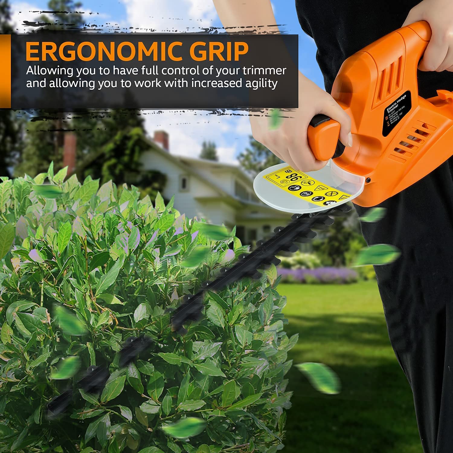 SuperHandy Hedge Trimmer 610mm 600W Corded 230V Lightweight Lawn and Garden Landscaping - Great Circle UK