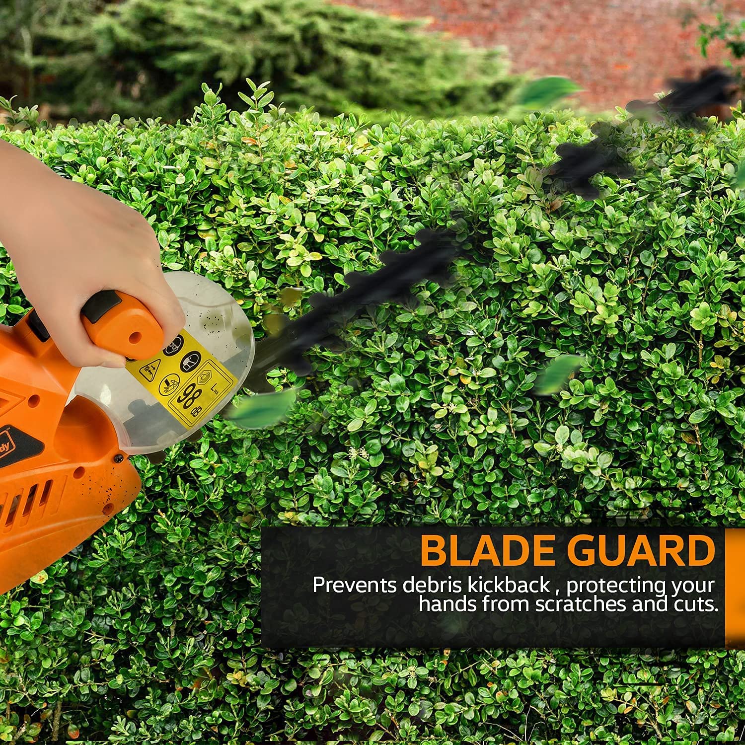 SuperHandy Hedge Trimmer 610mm 600W Corded 230V Lightweight Lawn and Garden Landscaping - Great Circle UK