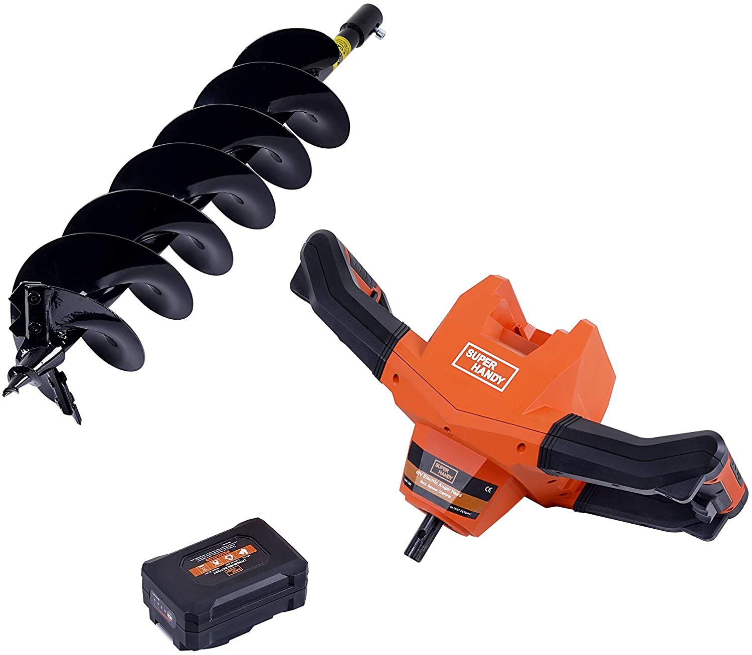 SuperHandy Earth Auger Power Head w/Steel 6"x30"- Great Circle UK