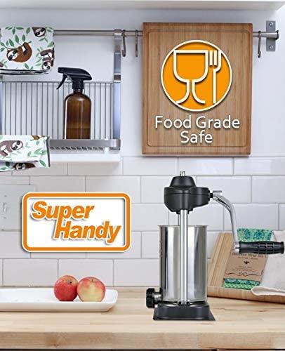 SuperHandy Sausage Stuffer 5lbs (2.2kg) - Great Circle UKHeavy Duty Commercial Sausage Stuffer/Filler is built of premium safe & sanitary Stainless Steel SUS304 body/base/cylinder (protecting from rust) -  Great Circle UK