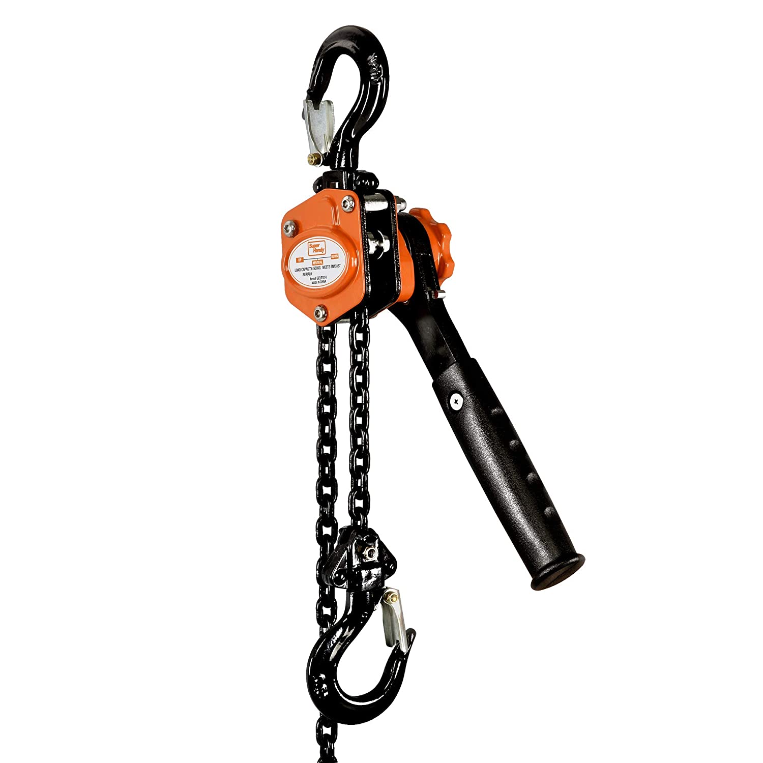 SuperHandy Mini Manual Chain Hoist 1/2 TON 1100 LBS Capacity - Great Circle UK
